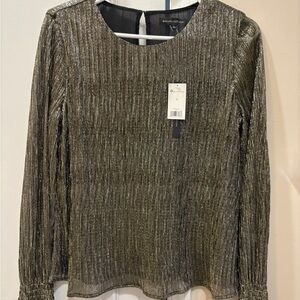 Banana Republic Shiny Metallic Blouse